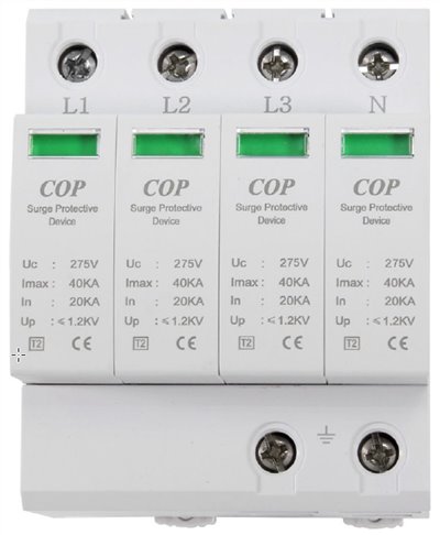 AC220V 3相4線 40kA突波吸收保護器(15-SP07M-4P)